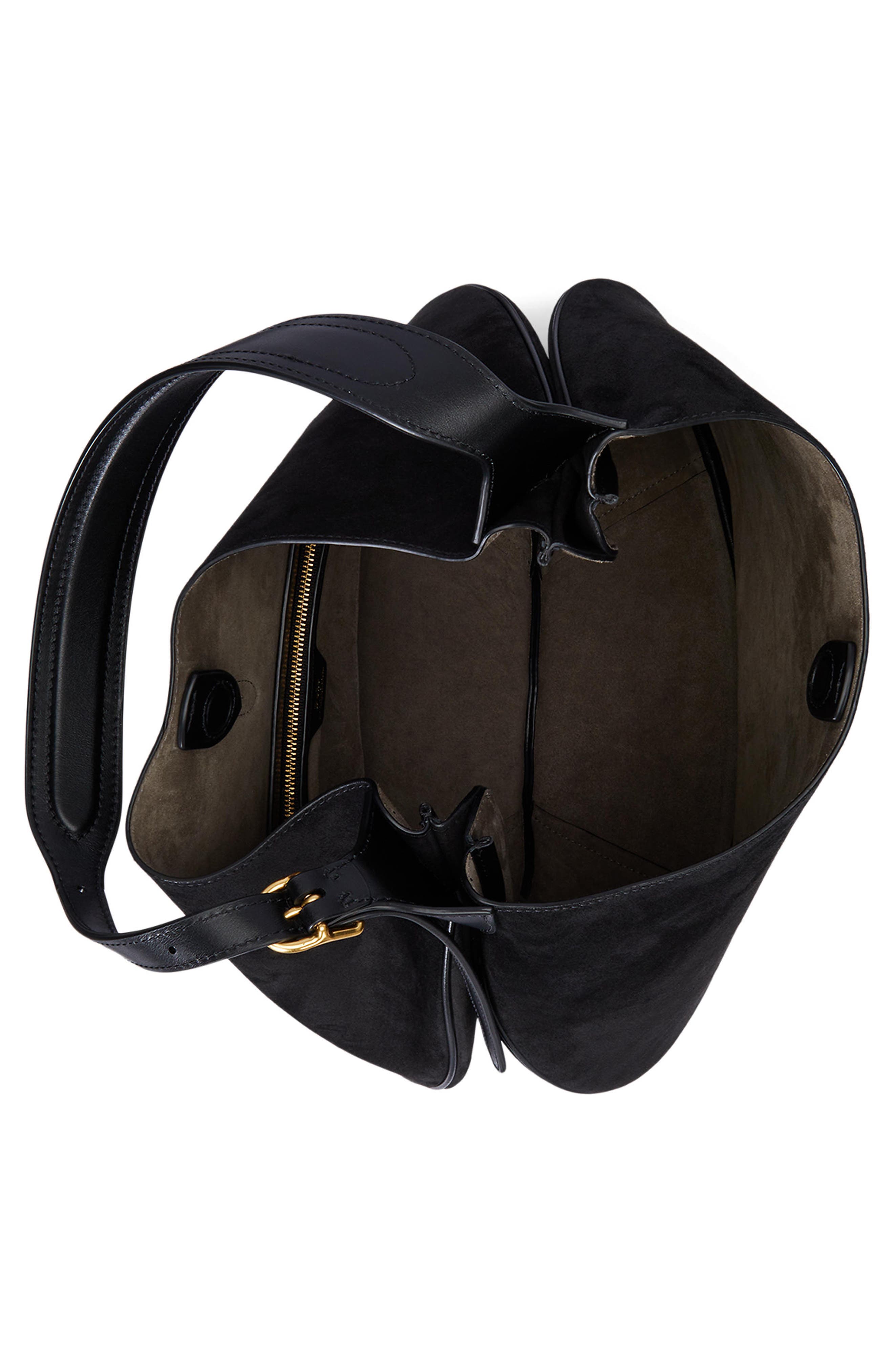 Large Polo ID Shoulder Bag, Alternate, color, BLACK/ G L