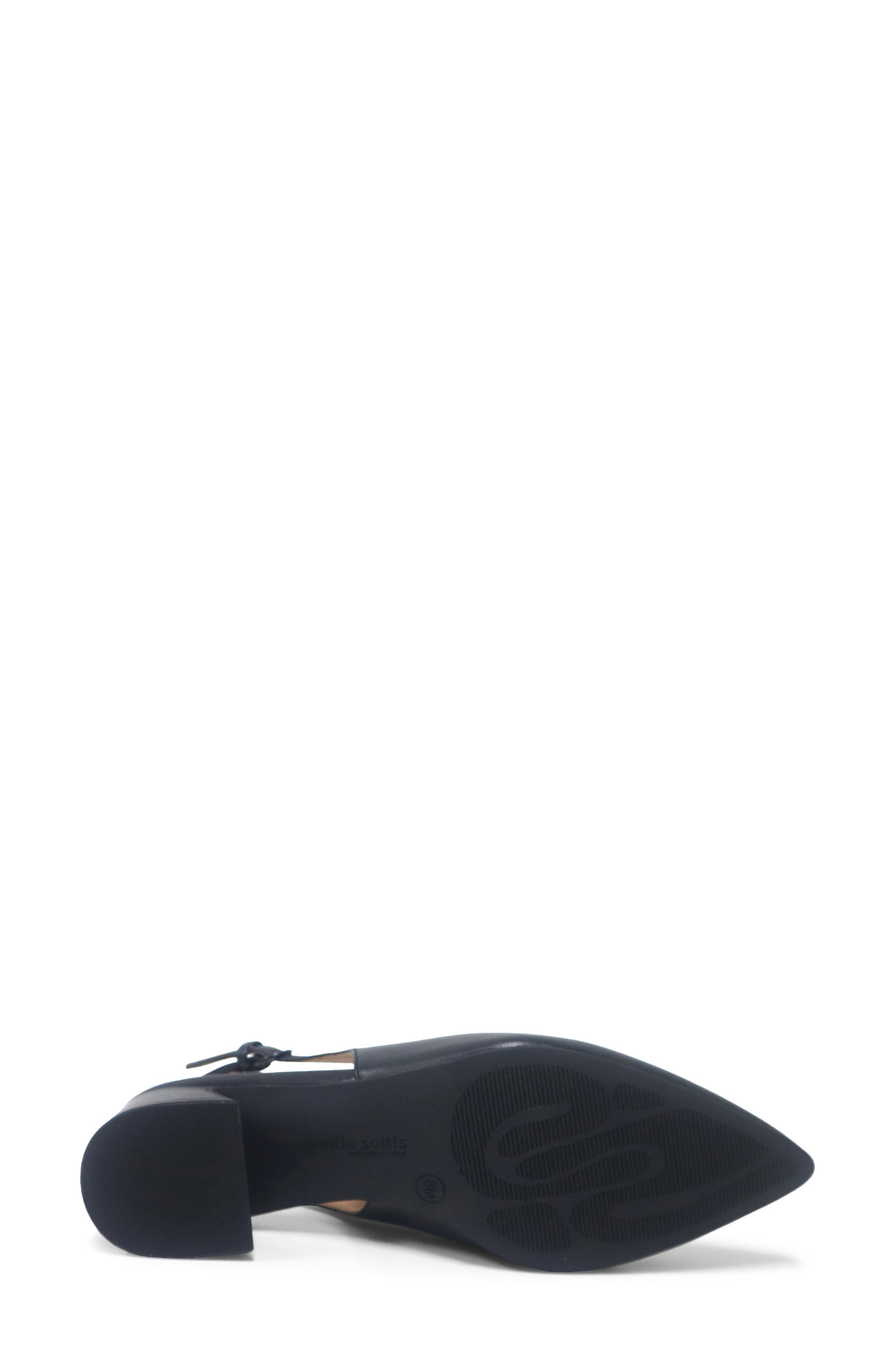 Ginette Slingback Pump, Alternate, color, BLACK LEATHER