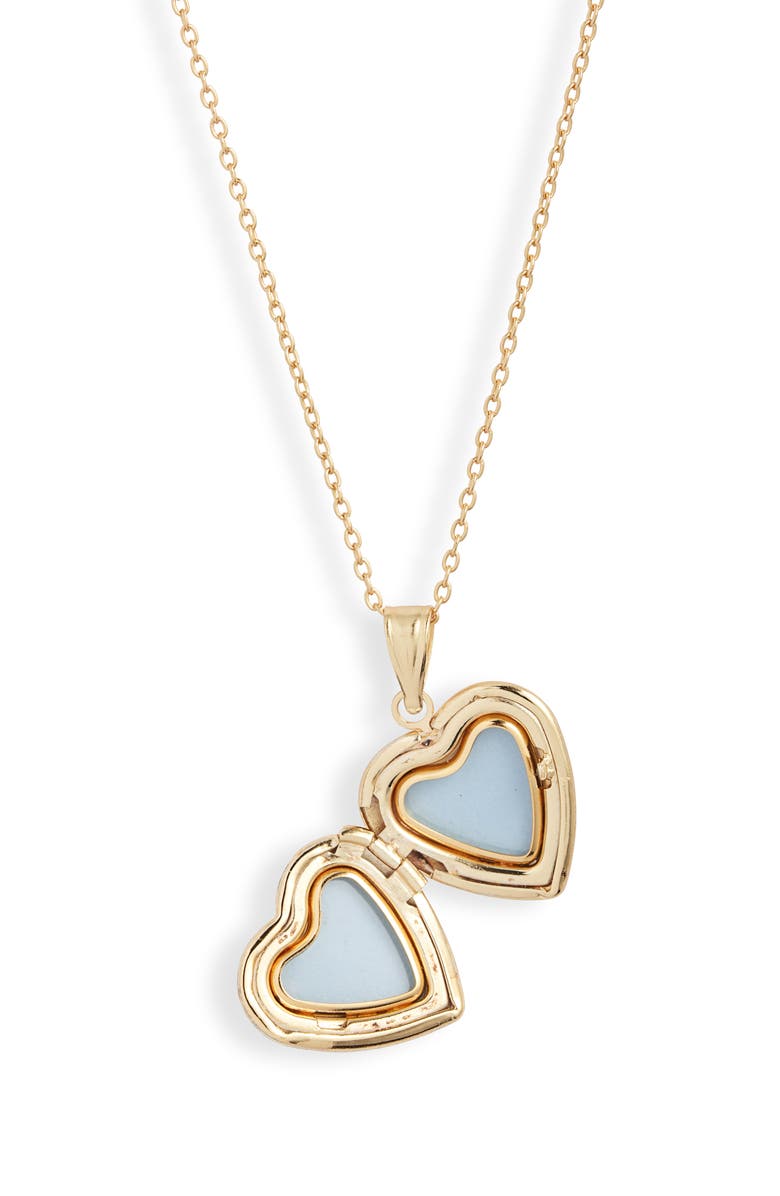 Argento Vivo Sterling Silver Polished Heart Locket Pendant Necklace, Alternate, color, 