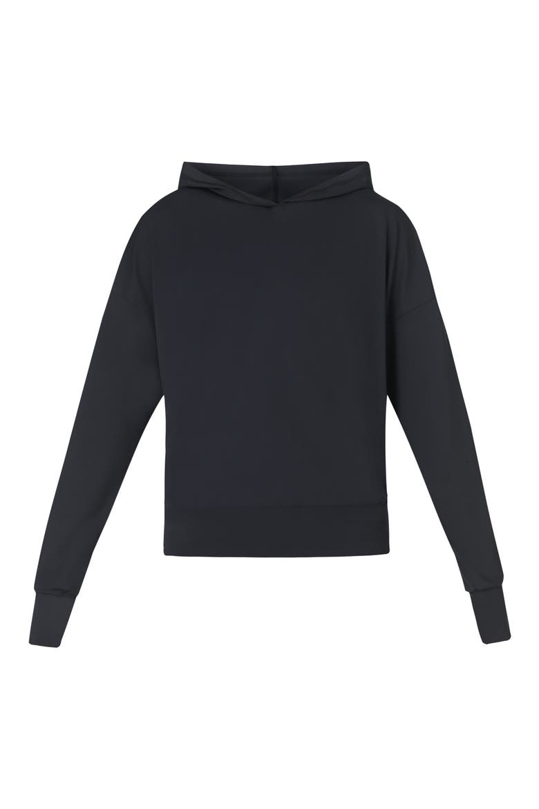 All Day Side Stripe Hoodie, Alternate, color, BLACK TAUPE