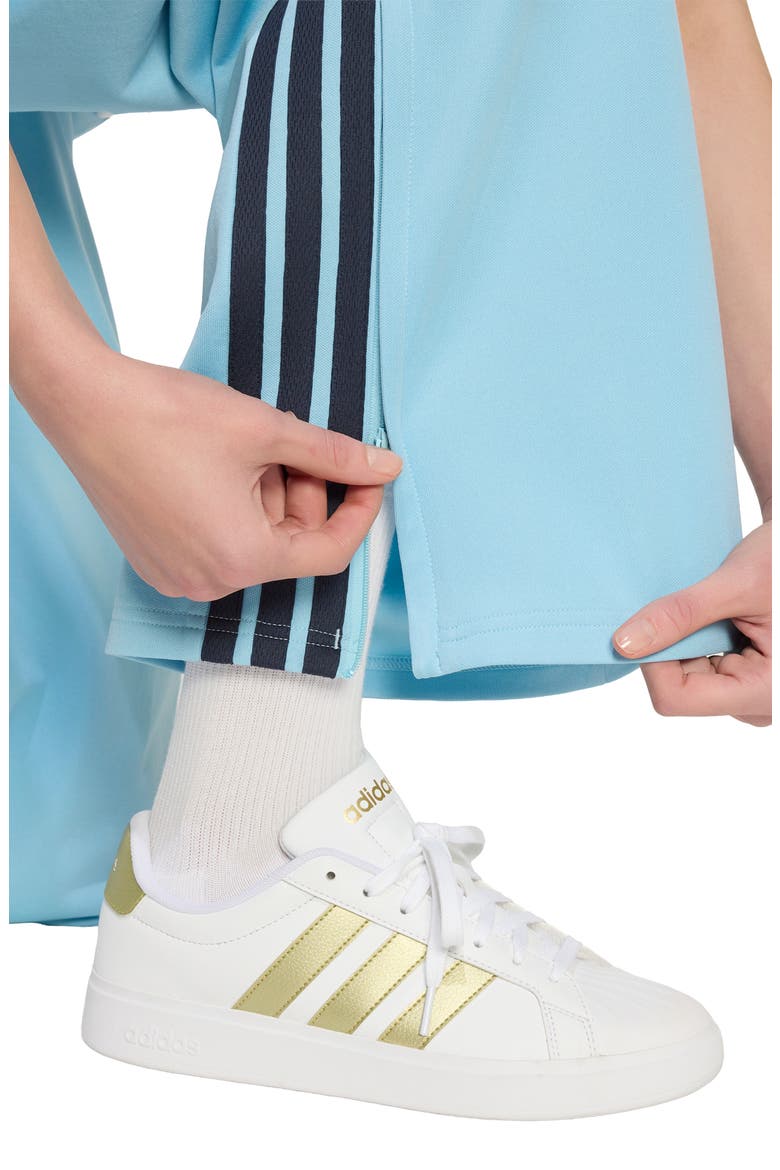 House of Tiro Wide Leg Track Pants, Alternate, color, ICEY BLUE/ BEIGE/ NAVY