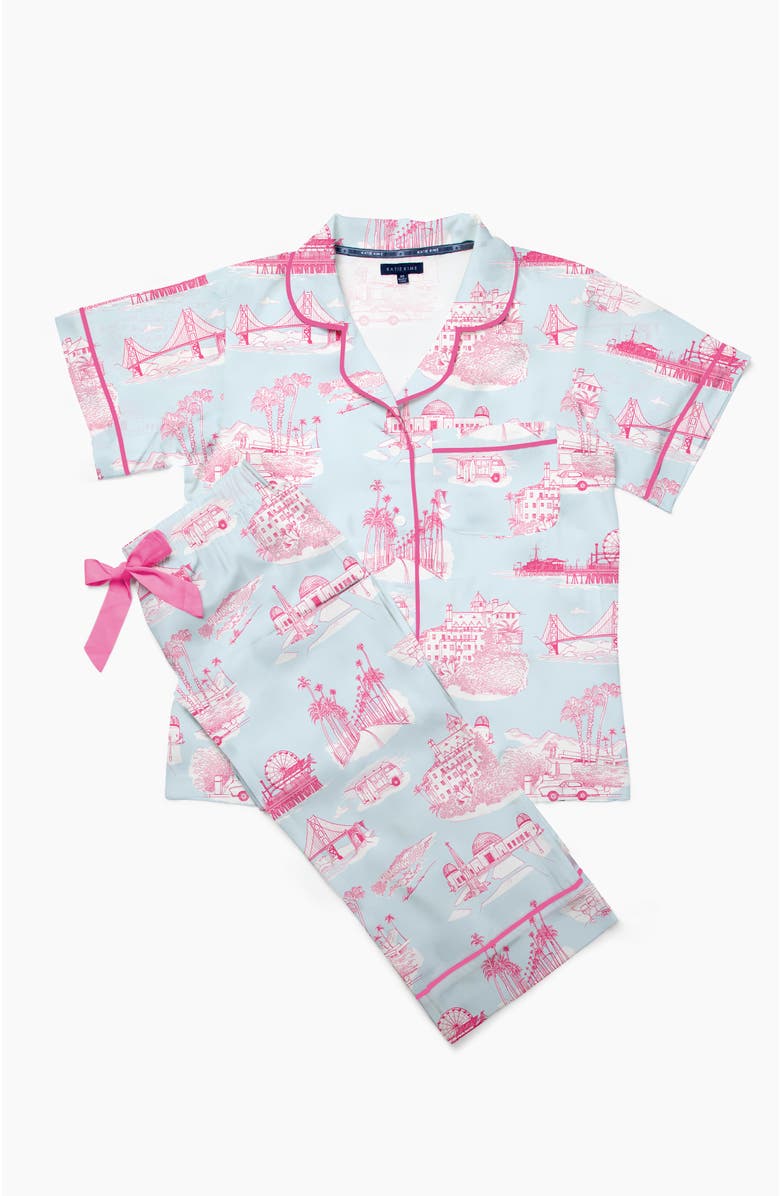 Katie Kime California Toile Pants Set, Alternate, color, 