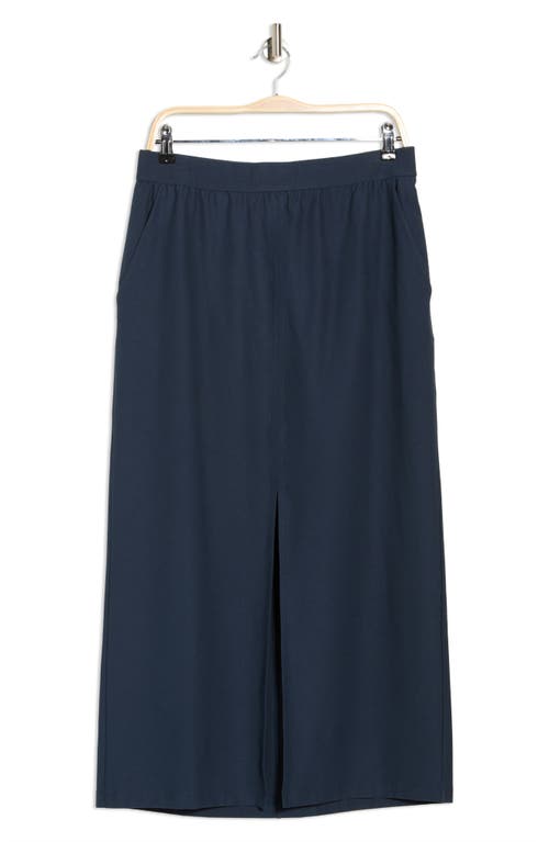 Eileen Fisher Front Slit Maxi Skirt In Blue