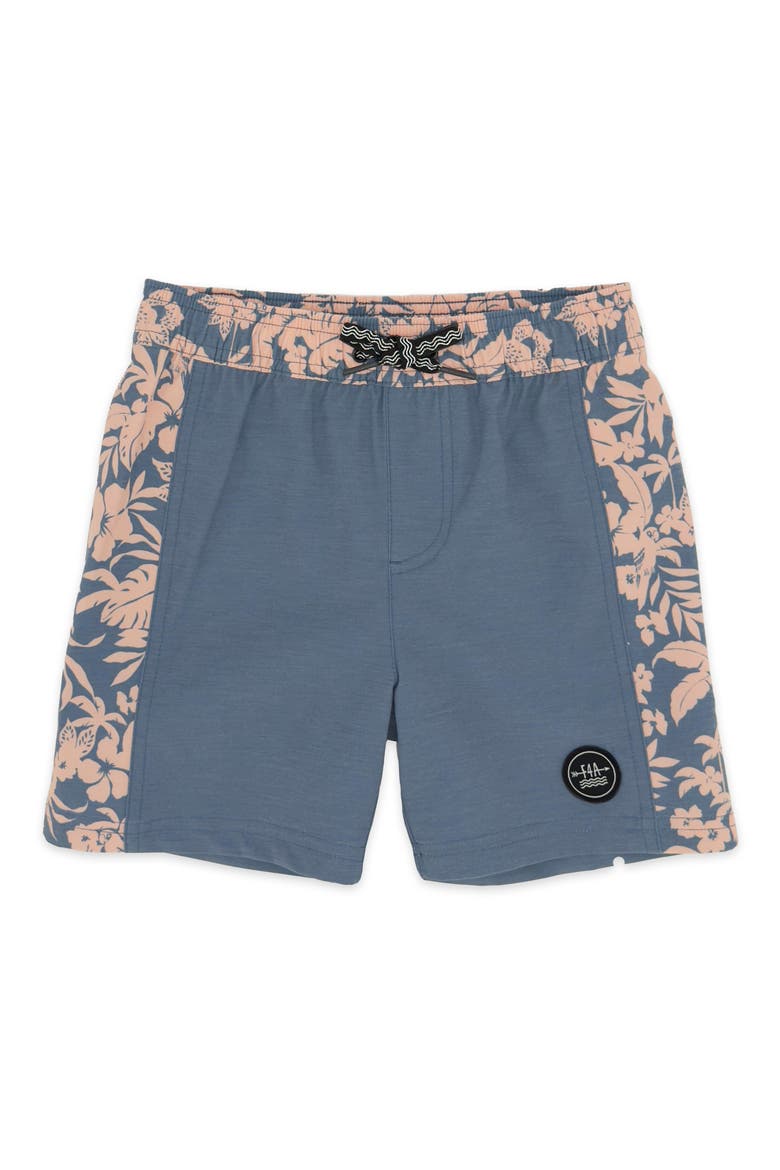 Kids' Classic Floral Board Shorts, Main, color, NAVY