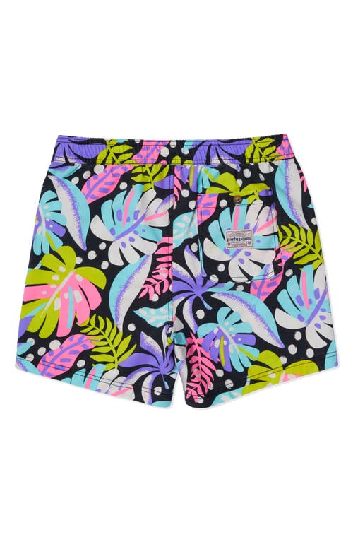 Party Pants Bermuda Swim Trunks In Black