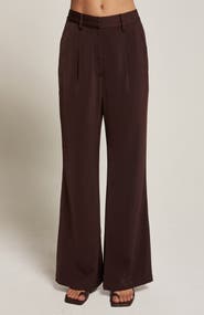 CRESCENT Silky Wide Leg Trousers