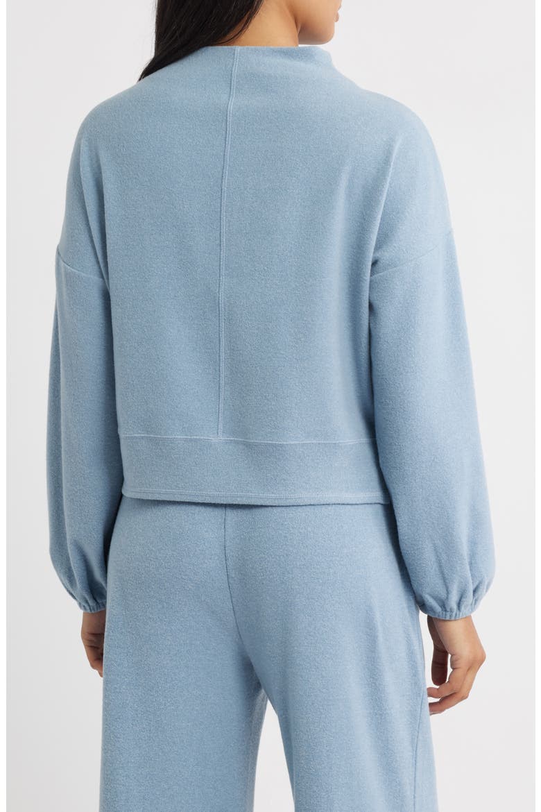 Funnel Neck Sweatshirt, Alternate, color, SKY