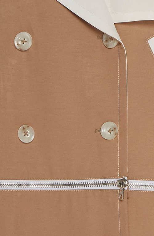 Caalo Water-resistant Convertible Sustainable Trench Coat In Camel
