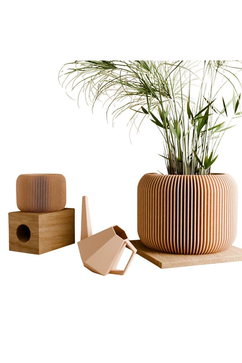 Orbis Planter, Main, color, Nautral Wood - 6"