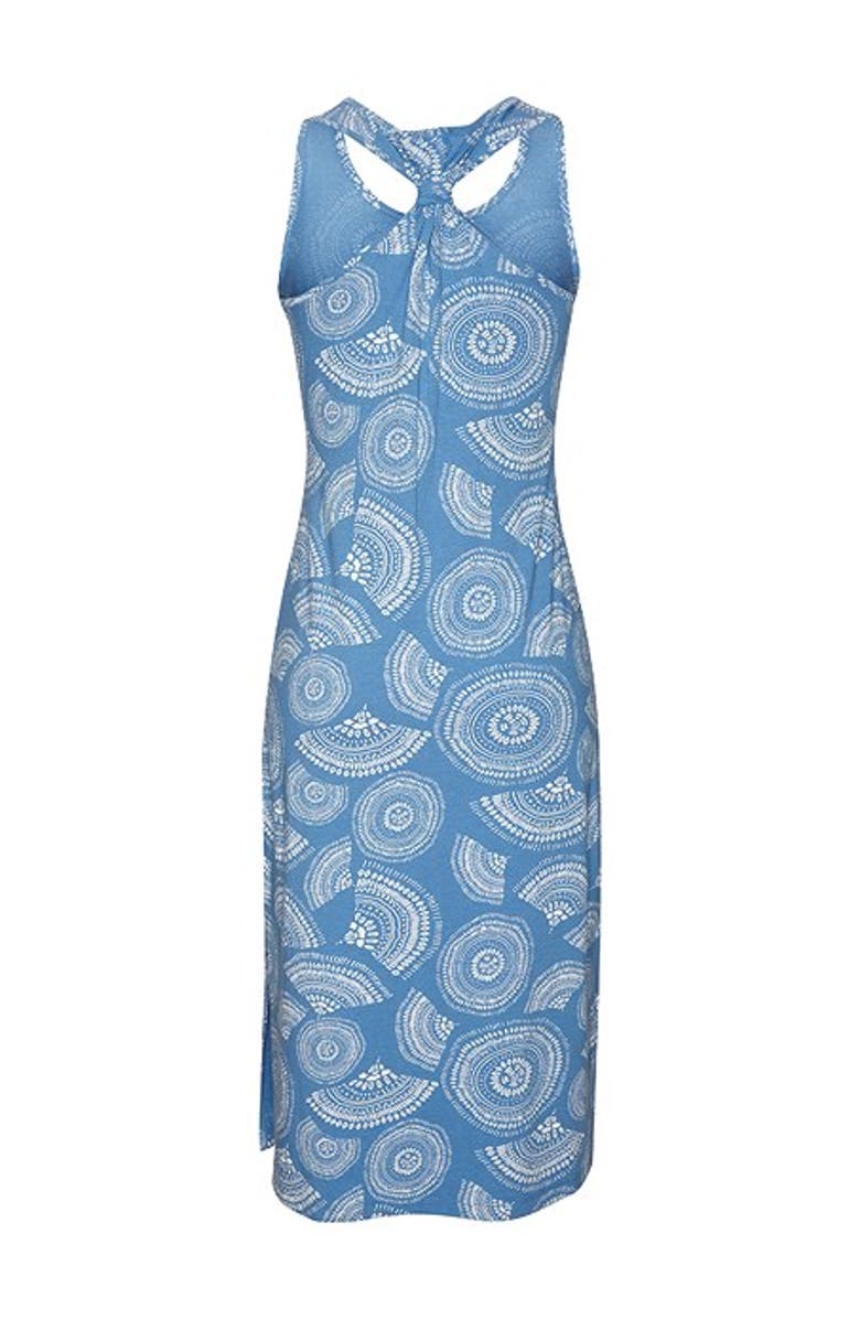 LASCANA Women's Racerback Print Dress, Alternate, color, Blue & White