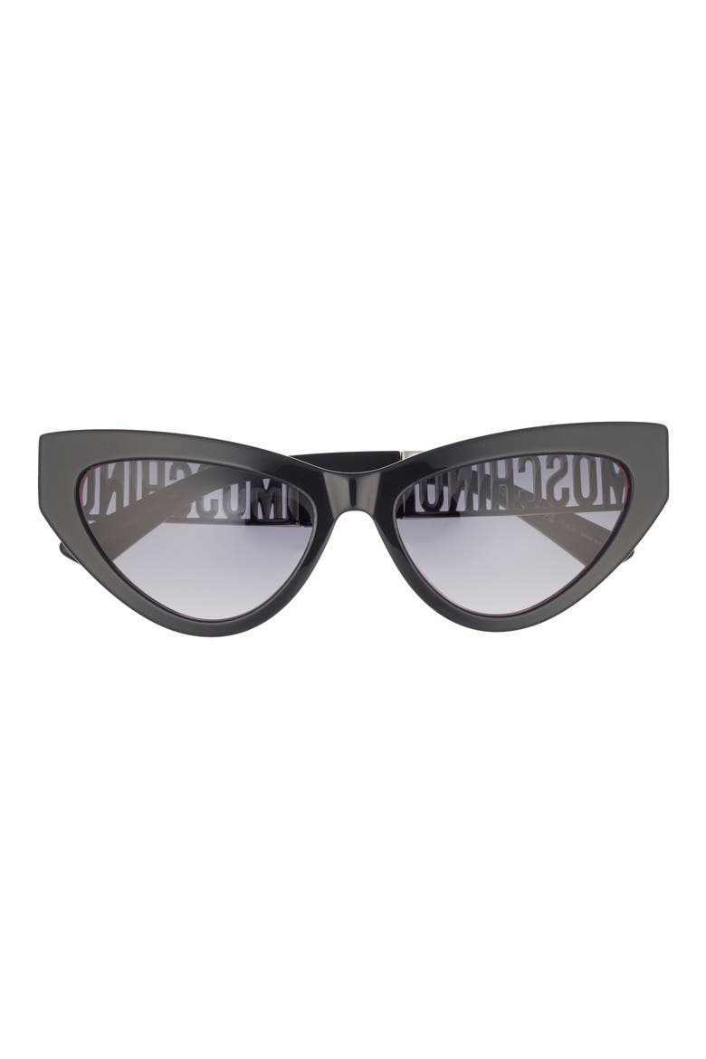 55mm Cat Eye Sunglasses, Main, color, METALIZED GREY