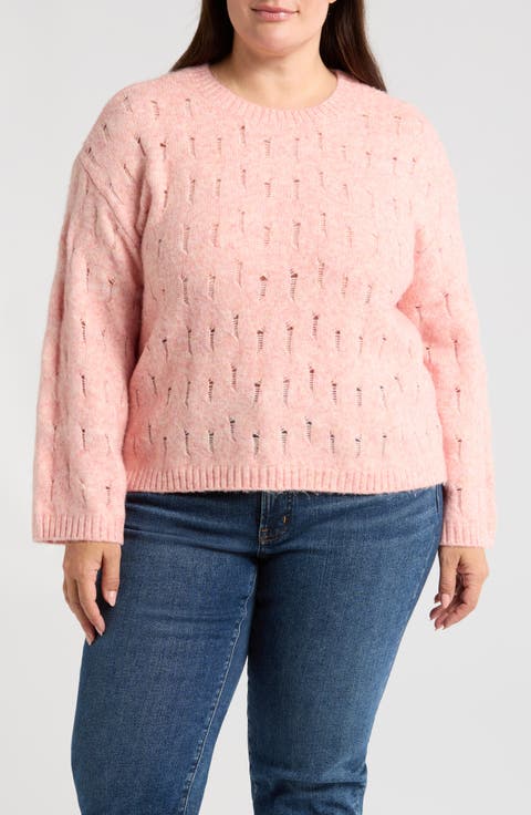Open Stitch Sweater (Plus)