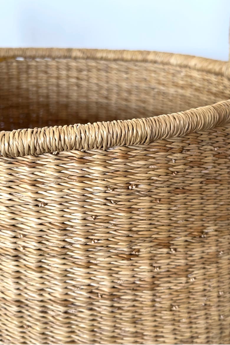Handwoven Short Hamper, Alternate, color, Natural