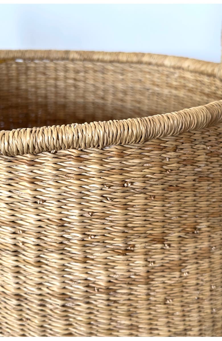 Mbare Handwoven Short Hamper, Alternate, color, Natural