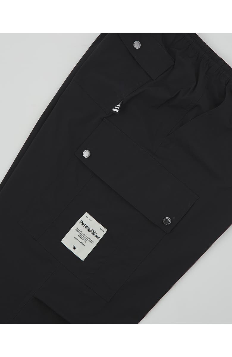 PAPER PLANES Wide Leg Cargo Pants, Alternate, color, Black