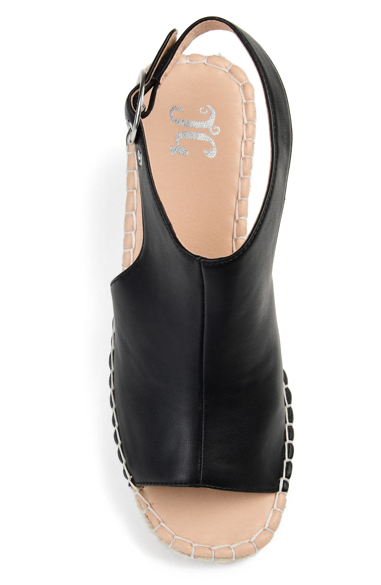 Journee Collection Crew Espadrille Wedge Sandal - Wide Width, Alternate, color, 