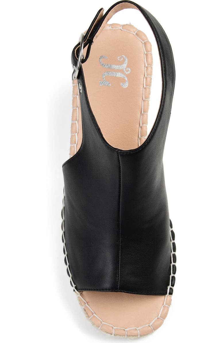 Journee Collection Crew Espadrille Wedge Sandal - Wide Width, Alternate, color,