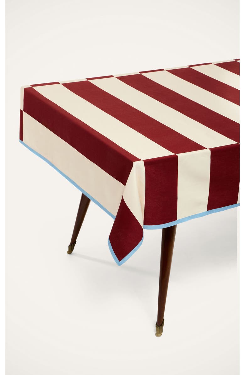 La DoubleJ Medium Tablecloth, Main, color, Contrada Bordeaux