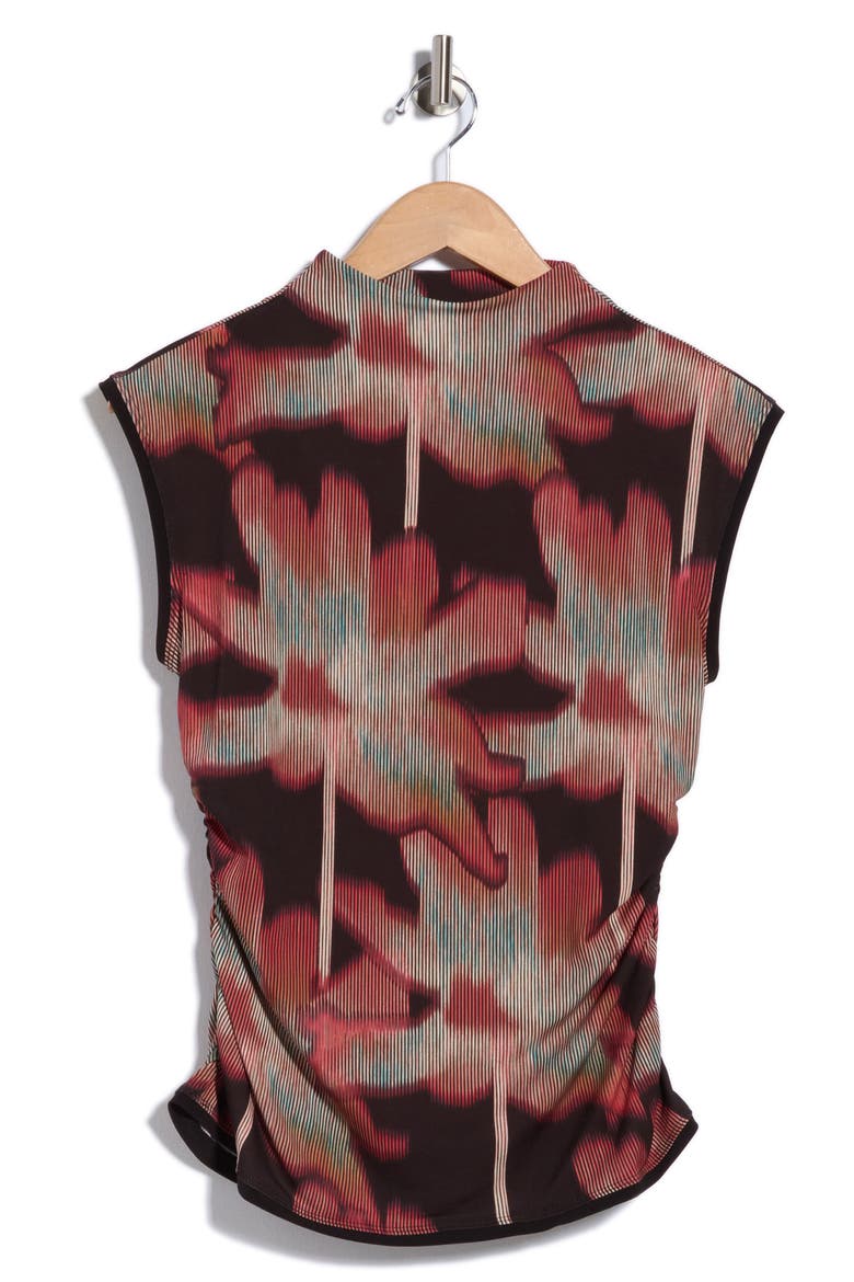Funnel Neck Jersey Top, Main, color, BLACK DUNE