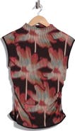DKNY Funnel Neck Jersey Top