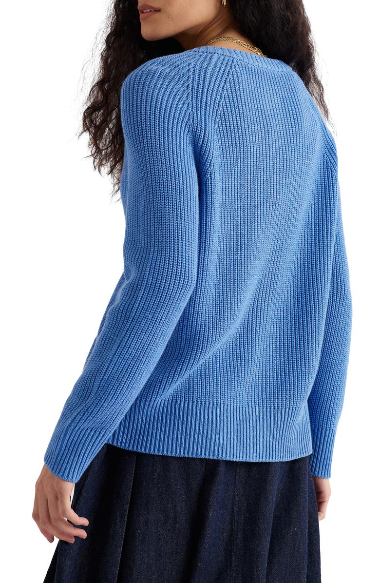 Seasalt Cornwall Potters Meadow Organic Cotton Cardigan, Alternate, color, Knit Melange Sail