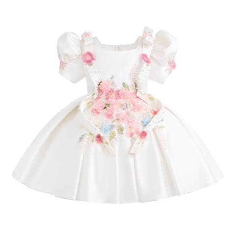 Elarose Floral Embellished Dress
