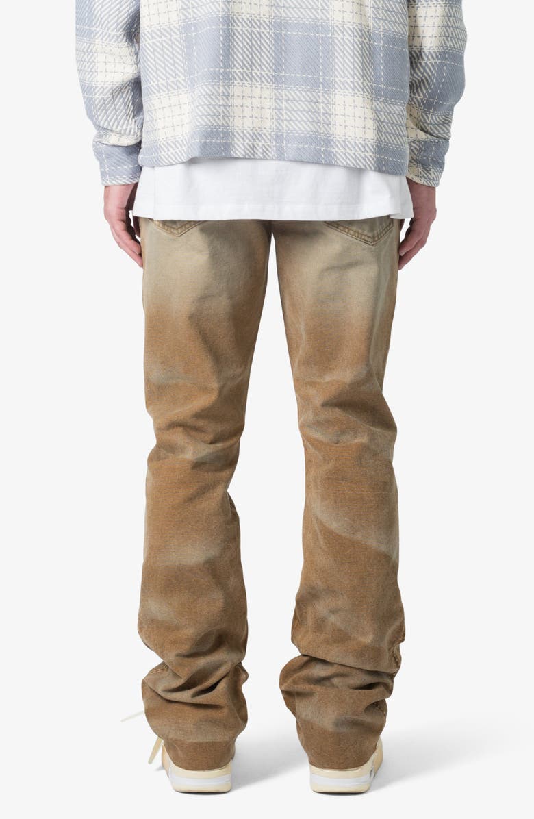 mnml B643 Burnt Flare Jeans, Alternate, color, Black/ Brown