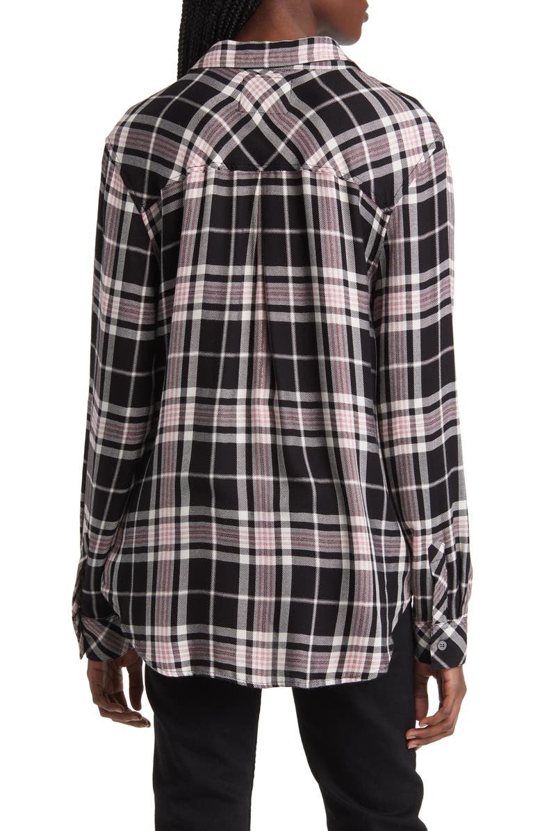 Rails Hunter Button-Up Shirt, Alternate, color, Onyx Rose Gold