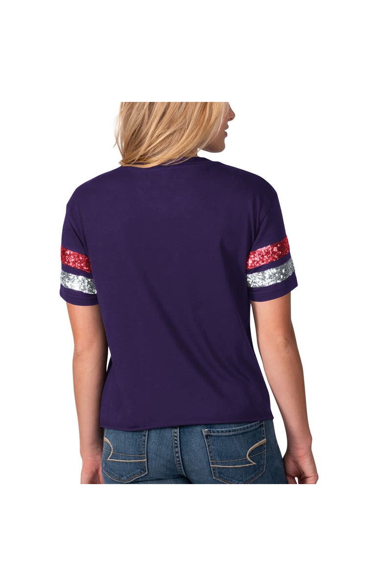 G-III 4HER BY CARL BANKS Women's G-III 4Her by Carl Banks Purple Super Bowl LVIII Box Score Top, Alternate, color, 