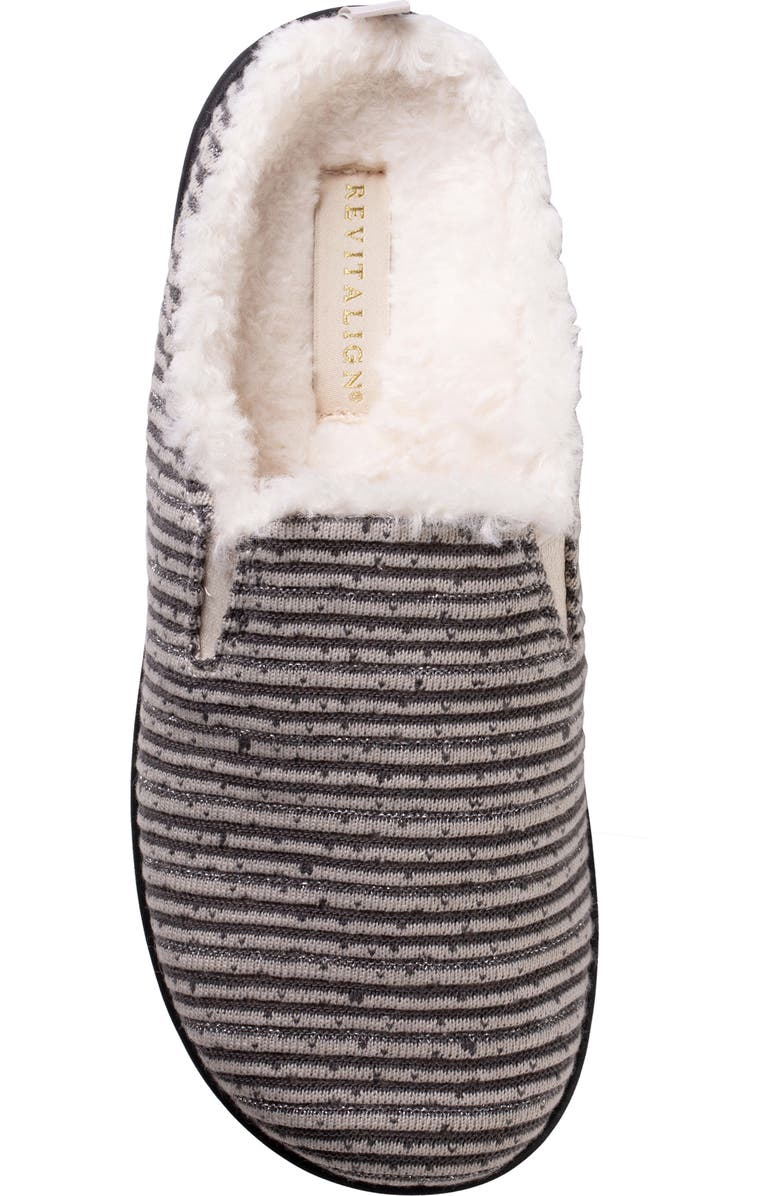 Revitalign Dundee Cozy Chenille Faux Fur Lined Slipper, Alternate, color,