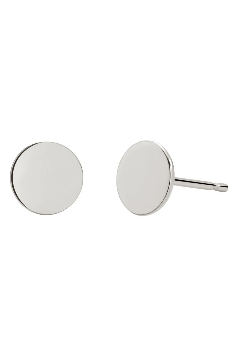 Lux Stud Earrings, Main, color, Silver