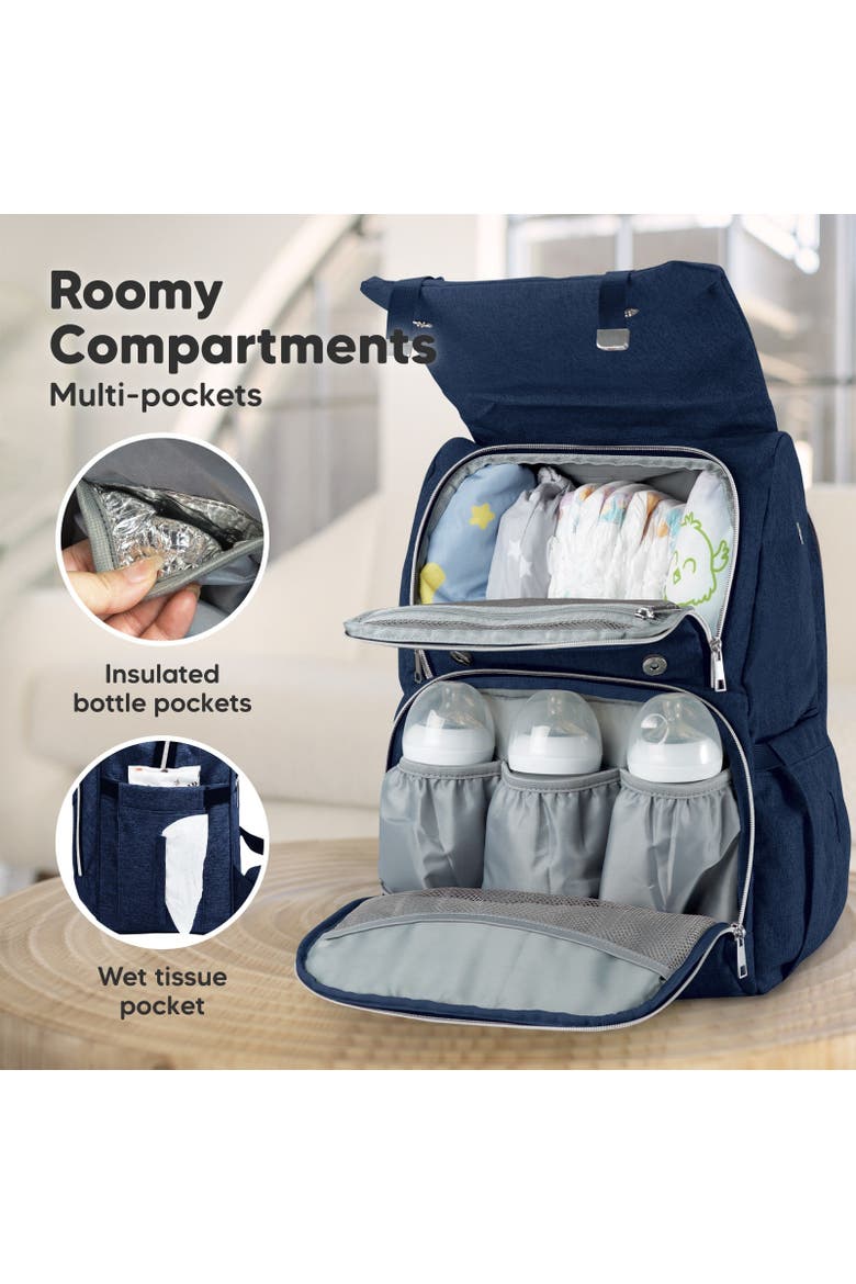 Explorer Diaper Bag, Alternate, color, Navy Blue