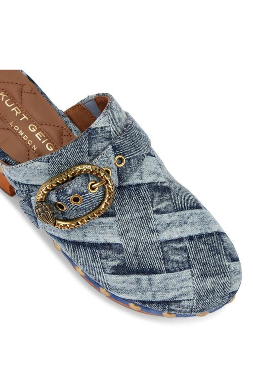 Kurt Geiger London Mayfair Denim Clog In Blue