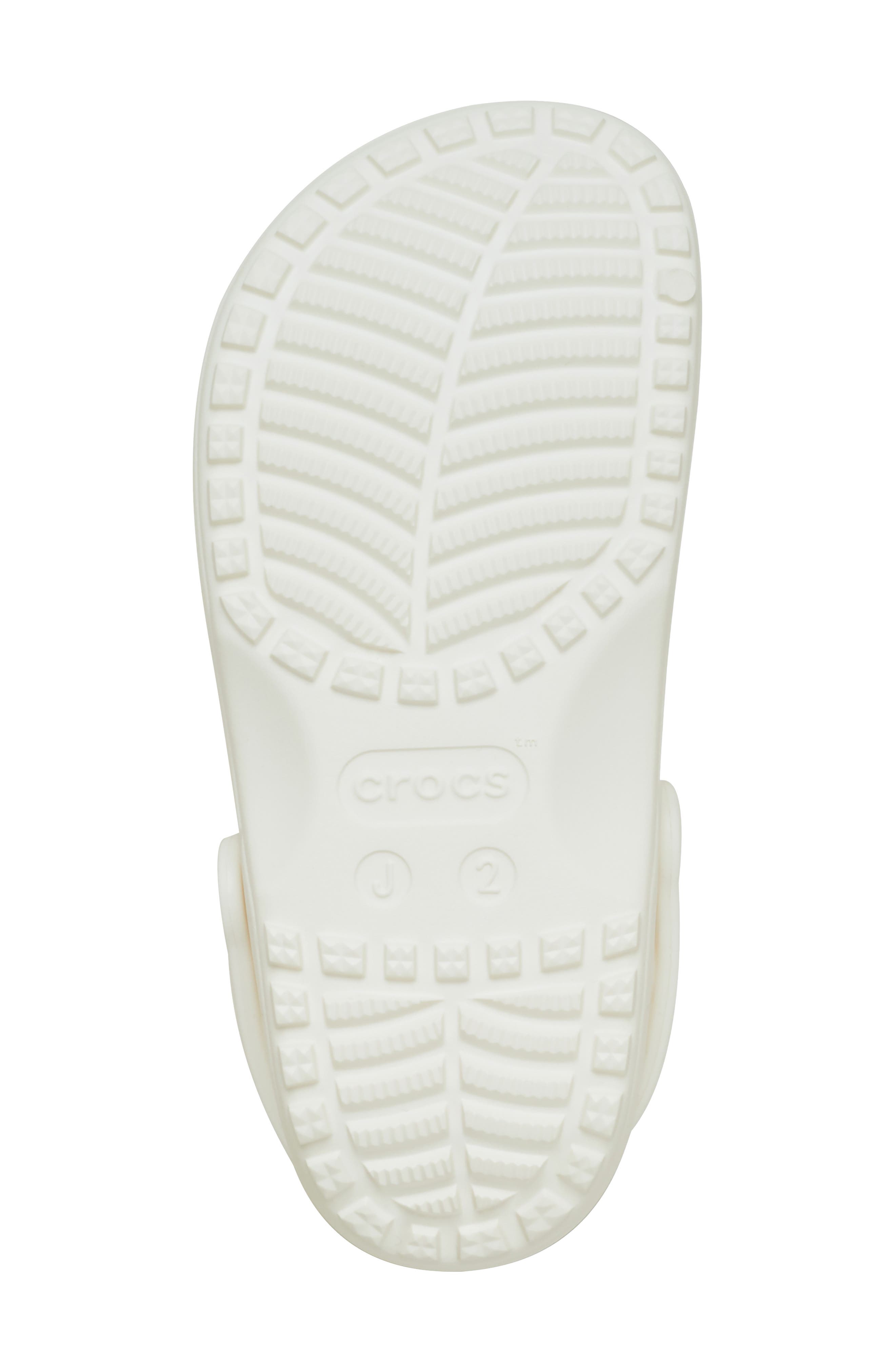 CROCS Kids' Classic Floral Cutout Clog, Alternate, color, Chalk