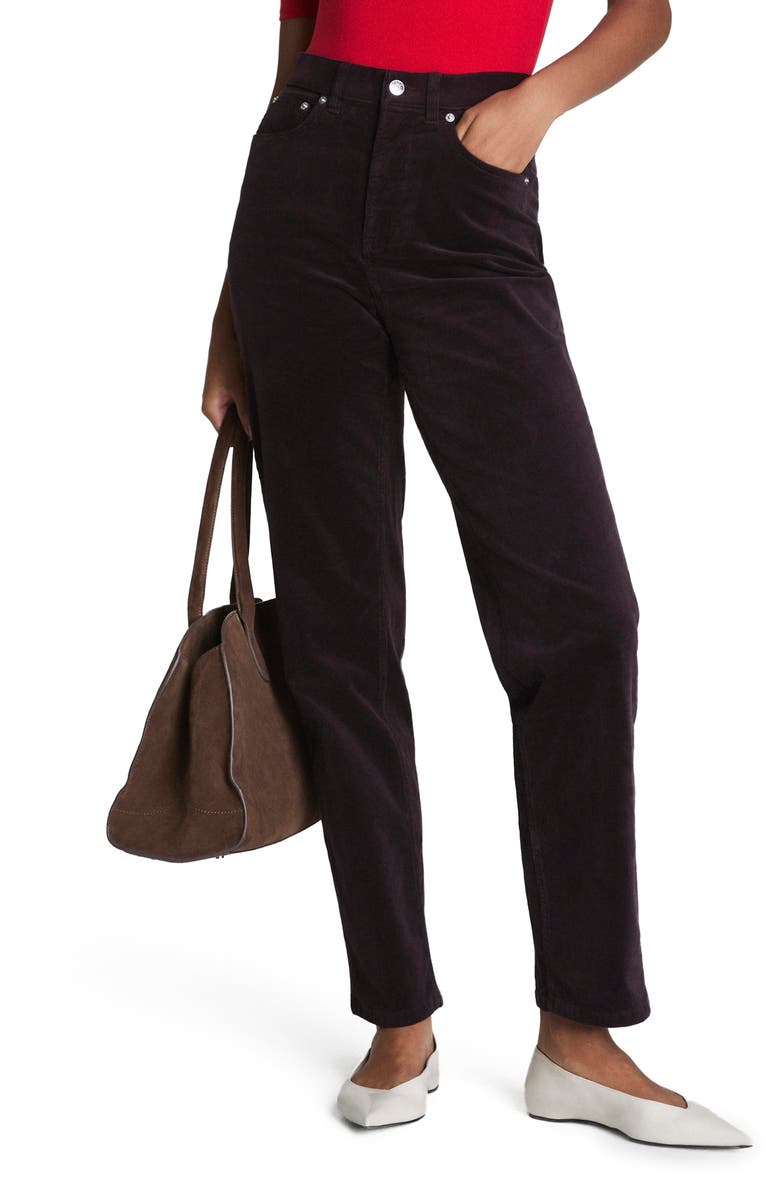 SPANX<sup>®</sup> '90s Straight Leg Corduroy Pants, Main, color, Truffle Brown