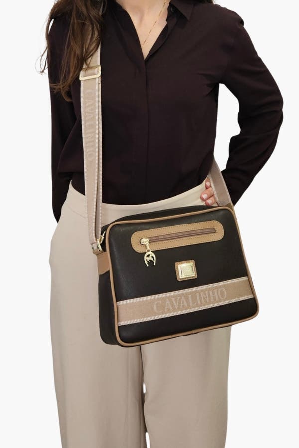 Only By Cavalinho 610 Crossbody Bag, Alternate, color, Brown / Beige