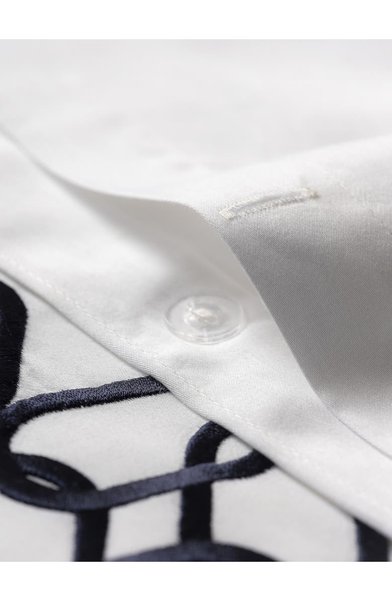 Brooks Brothers Engaged Embroidered Turkish Cotton Sateen Duvet Cover & Sham Set, Alternate, color, 