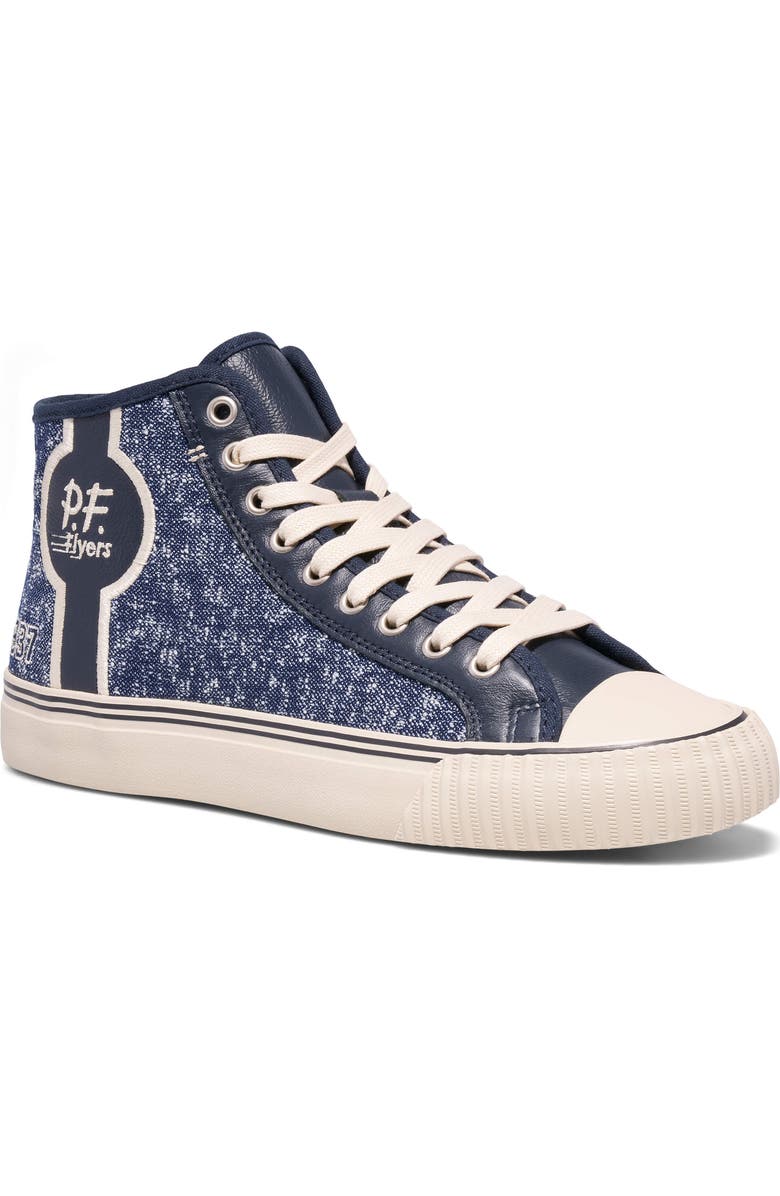 P.F. Flyers Center Game Day 1937 High-Top Sneaker, Main, color, Navy