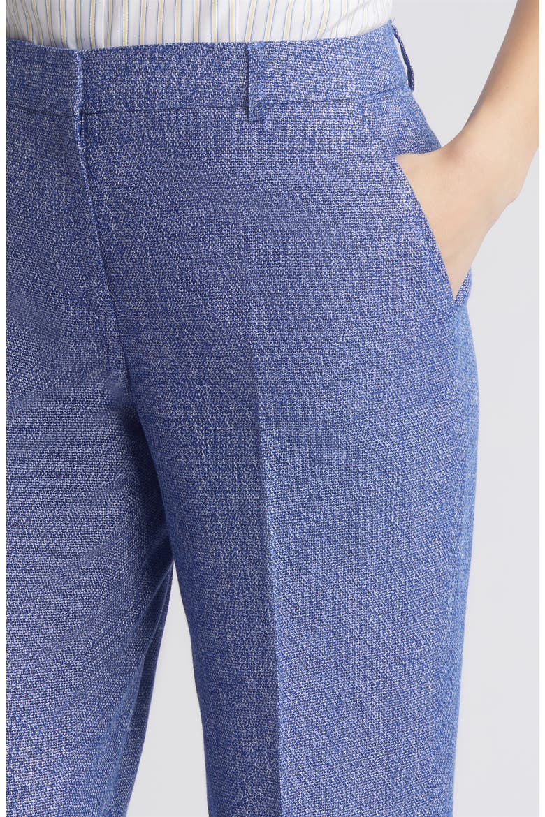 Crossdye Cotton & Linen Pants, Alternate, color, SHORE BLUE/ BRIGHT WHITE
