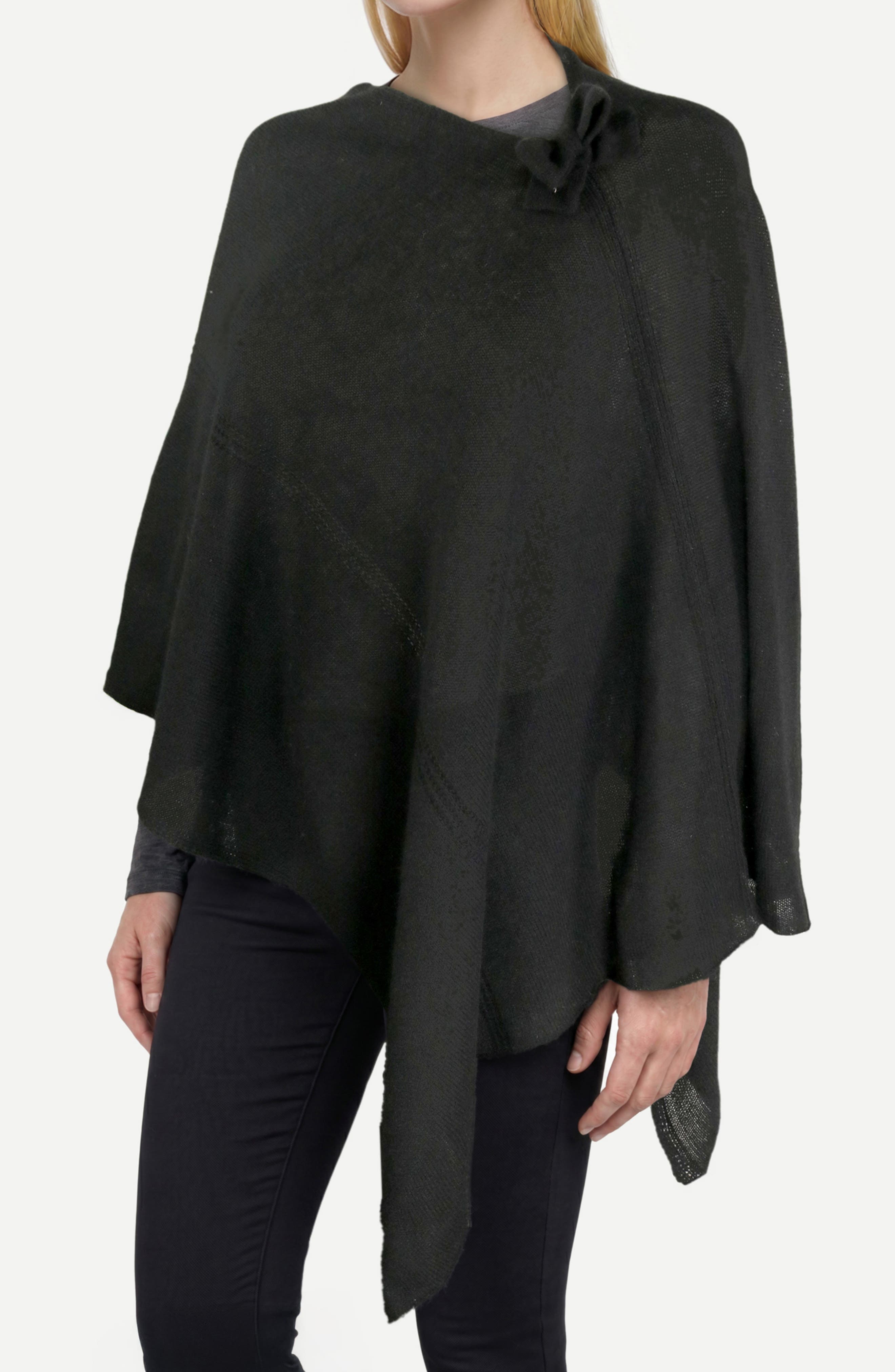 Portolano Cashmere Bow Poncho