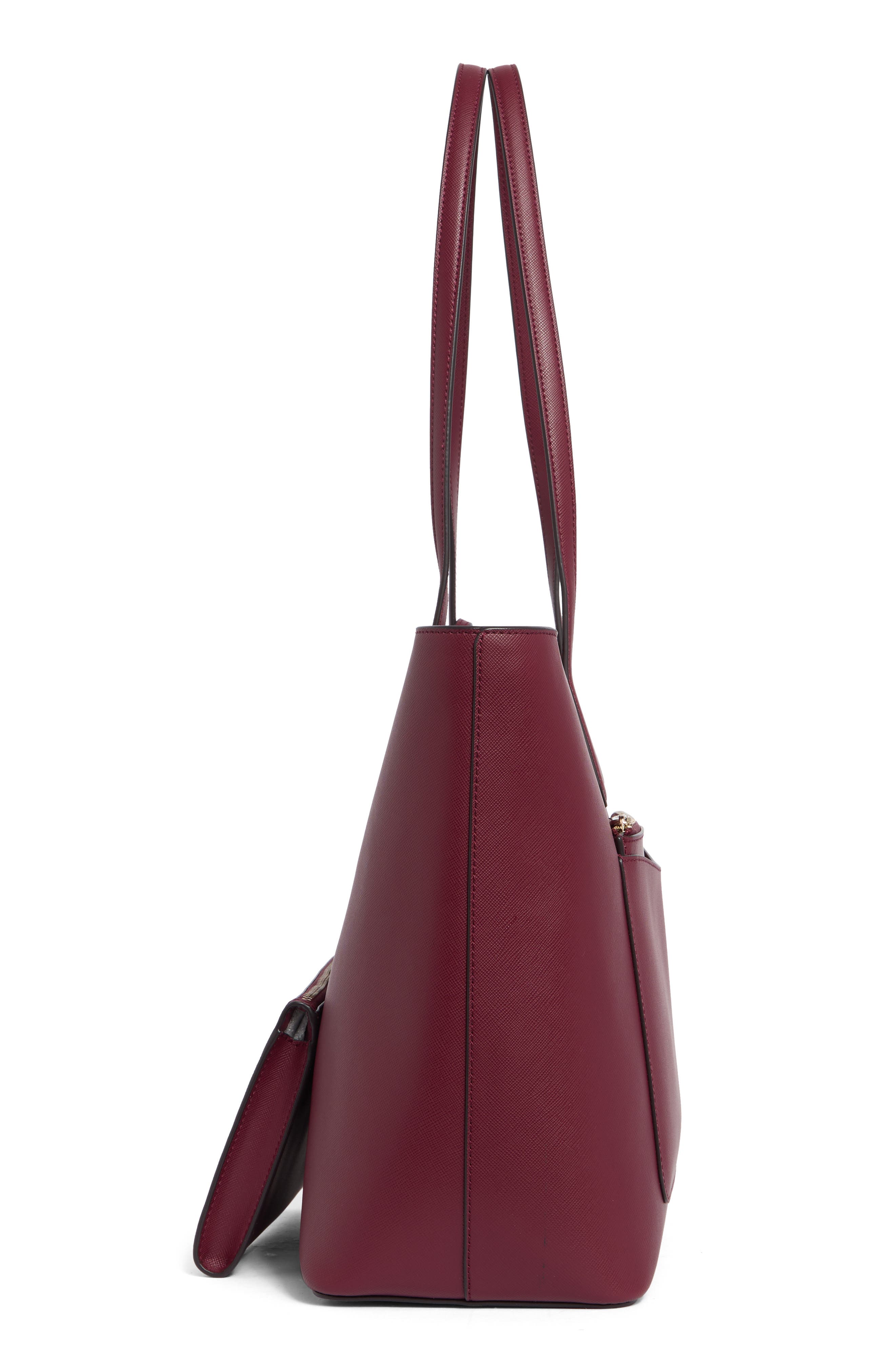 staci large tote bag & pouch set, Alternate, color, BLACKBERRY PRESERVES