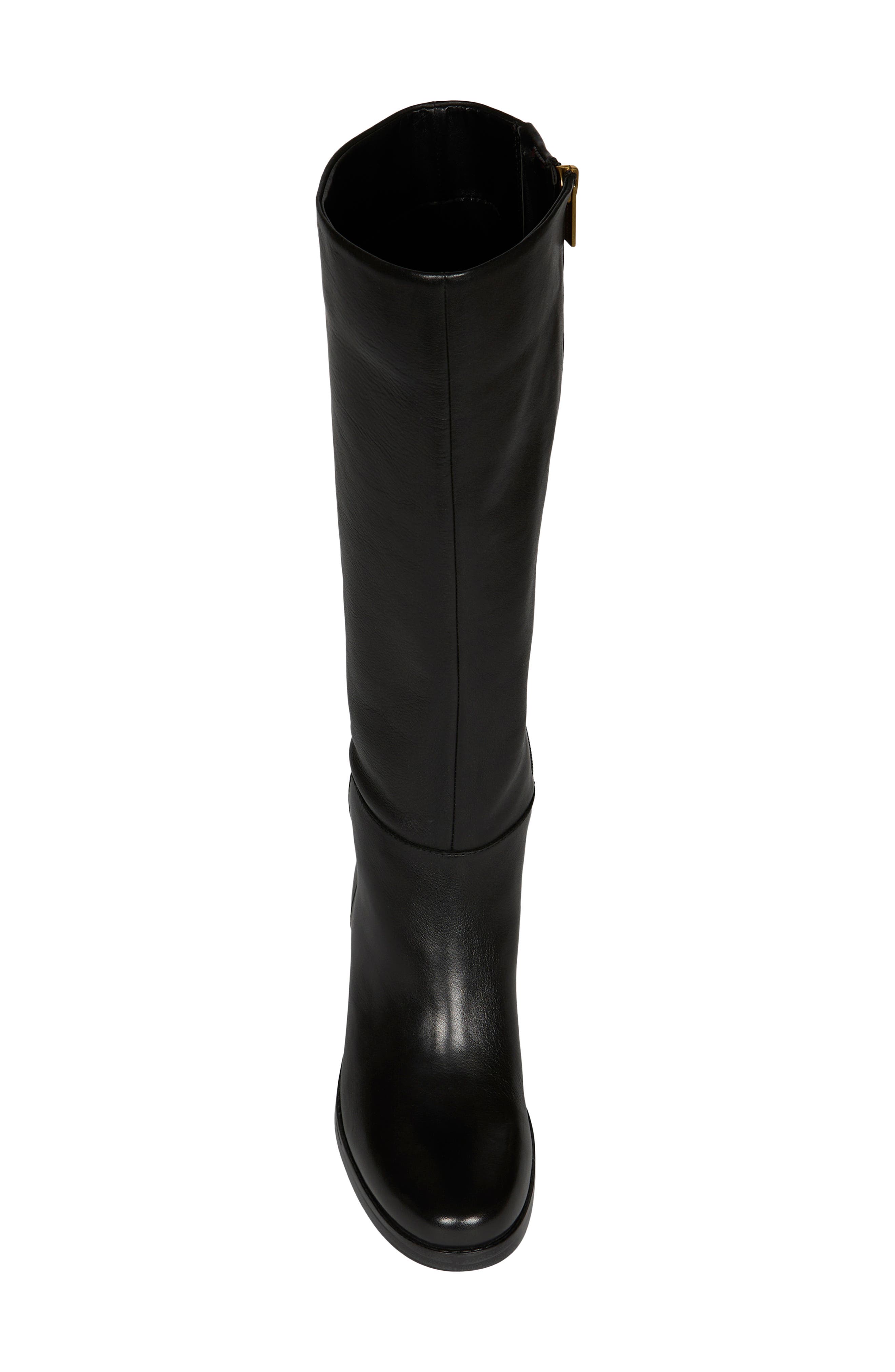 Alesa Knee High Boot, Alternate, color, BLACK