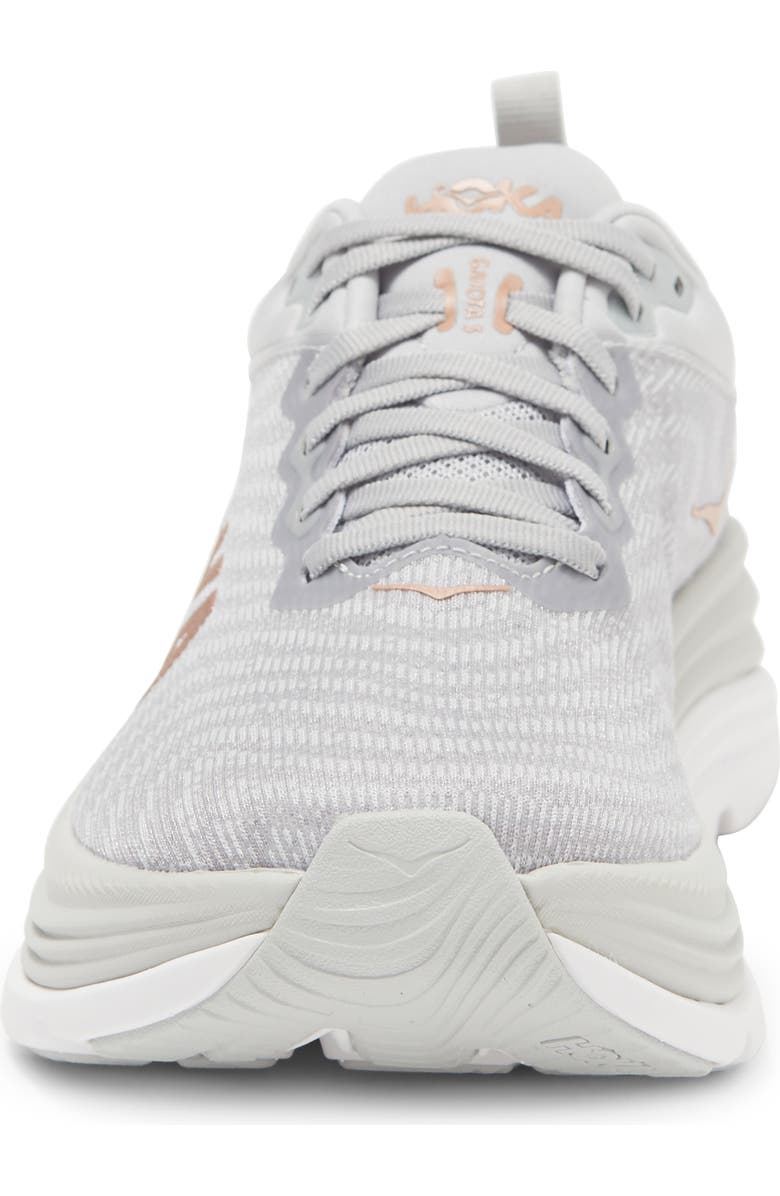 HOKA Gaviota 5 Running Shoe, Alternate, color, Harbor Mist / Rose Gold