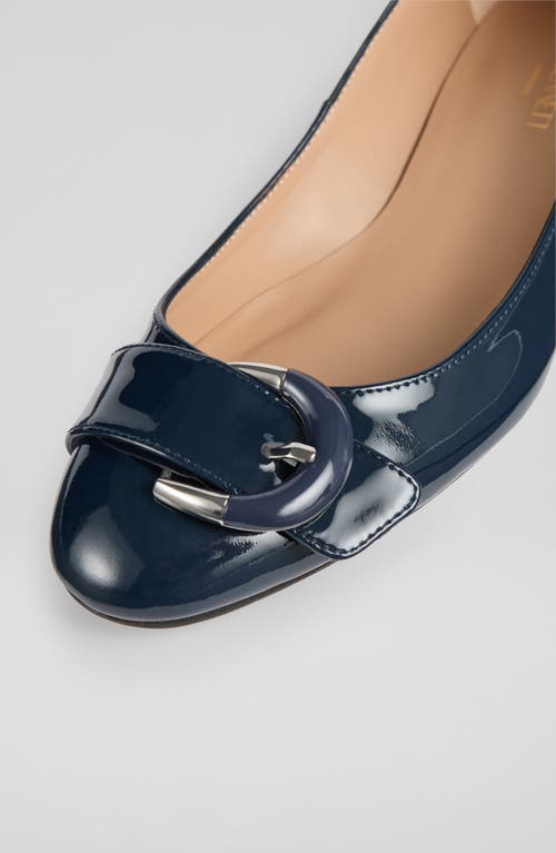 Lk Bennett Cic Resin Buckle Pump In Blue