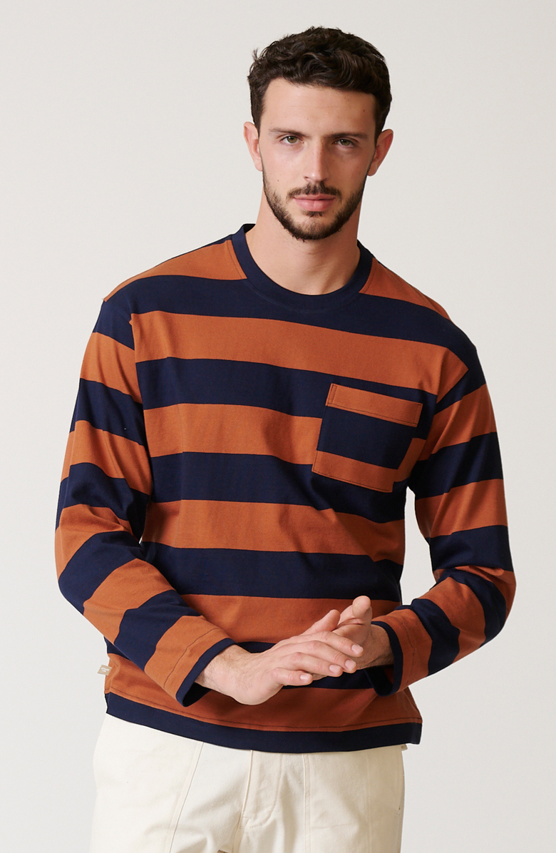 LEISURE LAB Sienna Long Sleeve Box T, Main, color, Sienna