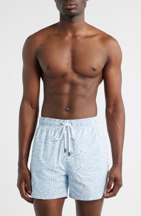Cruz Geo Print Swim Trunks