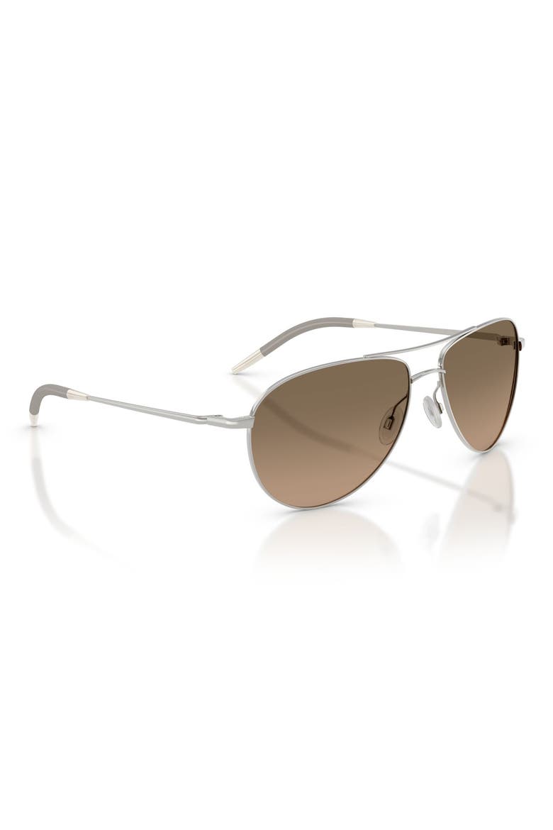 Benedict 59mm Photochromic Gradient Aviator Sunglasses, Alternate, color, SILVER / SANDSTONE POLAR