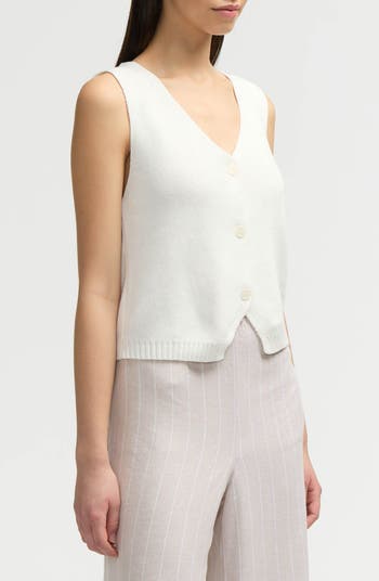 Ribbed Knit Short Vest