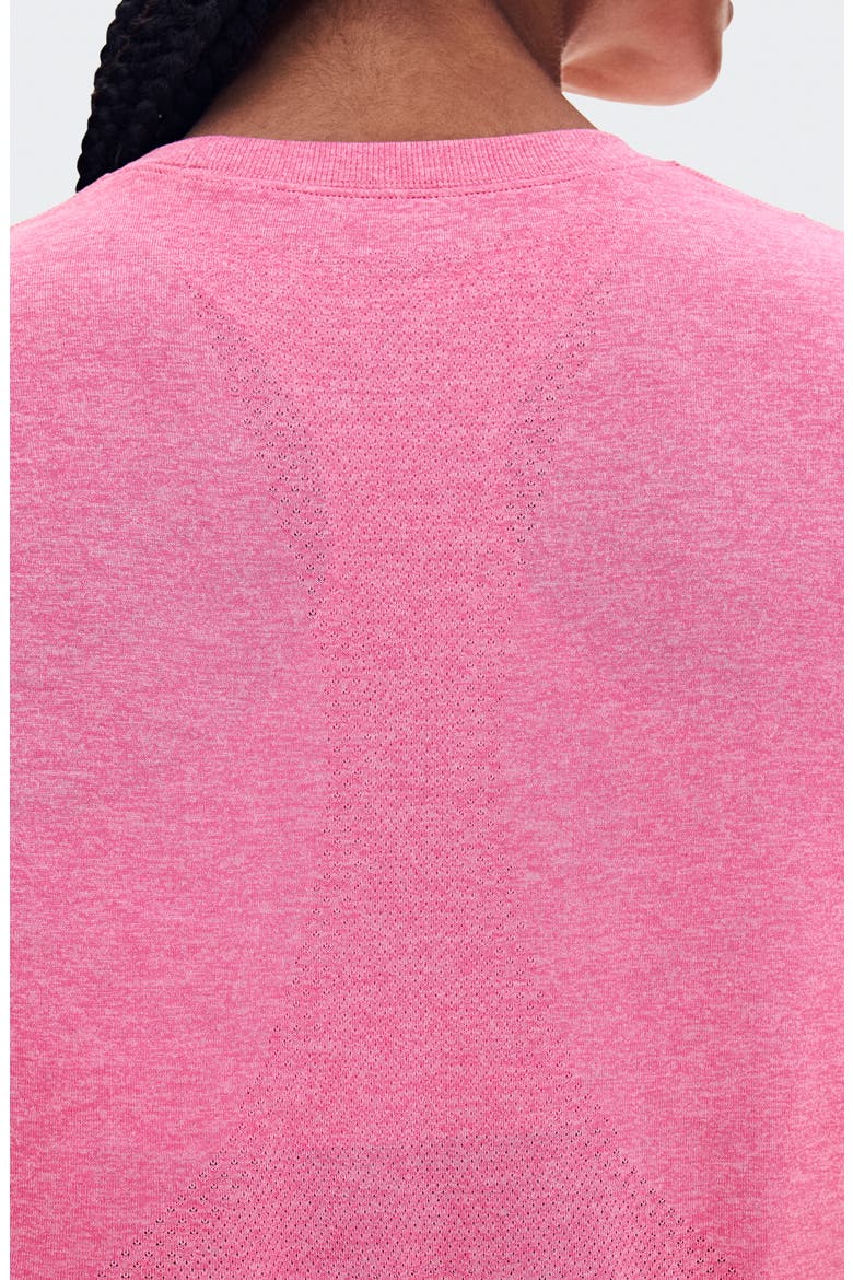 Train Flex Crop T-Shirt, Alternate, color, BUBBLEGUM HEATHER