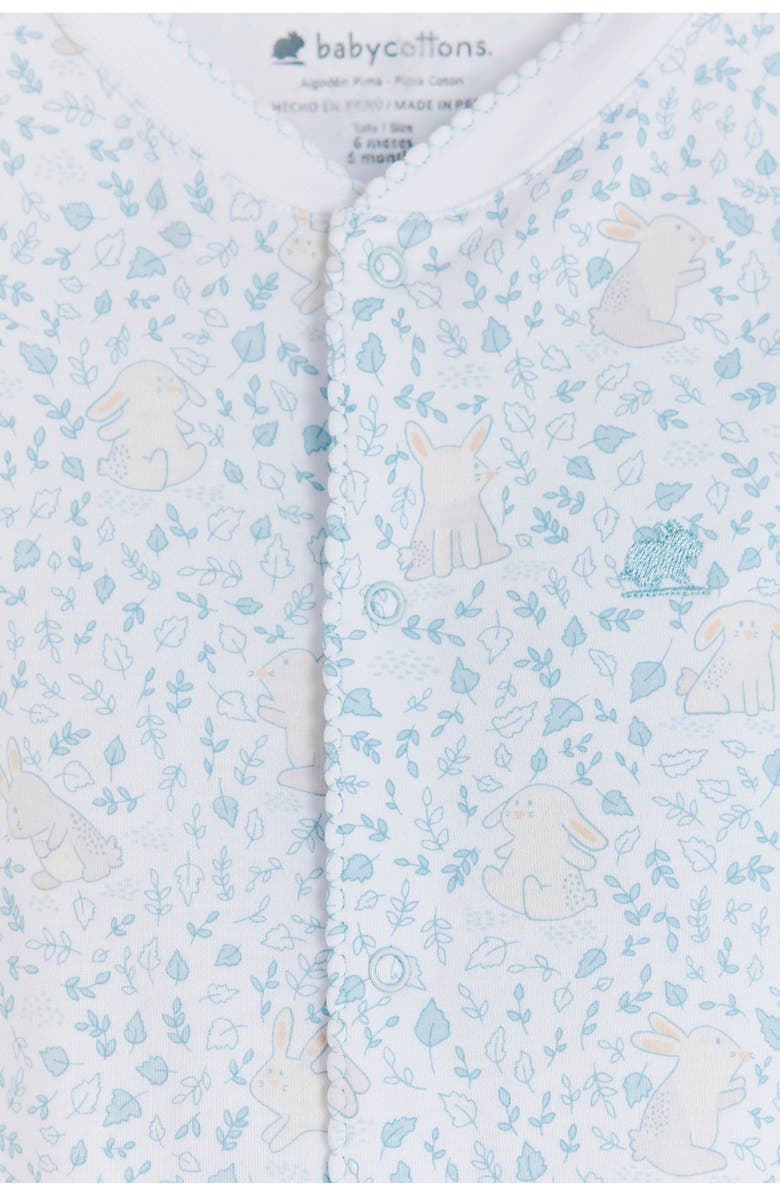 Babycottons Peanut Front-Snap Footie for Infant, Alternate, color, Full-Print